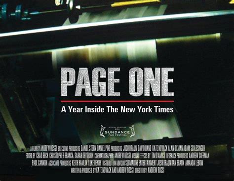 Sección Visual De Page One Un Año En The New York Times Tv Filmaffinity