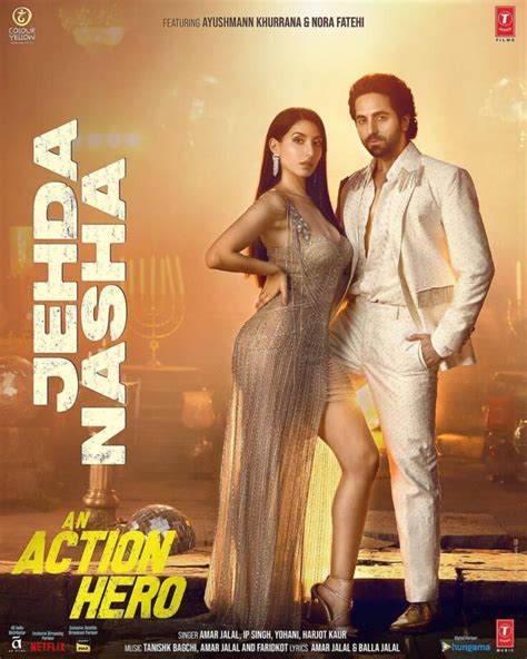 jehda nasha nora fatehi sizzles in stunning poster with ayushmann khurrana fans love it