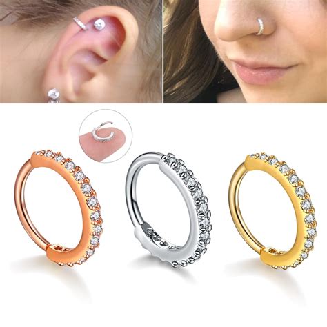 Small Size Piece Real Septum Rings Pierced Piercing Septo Nose Ear