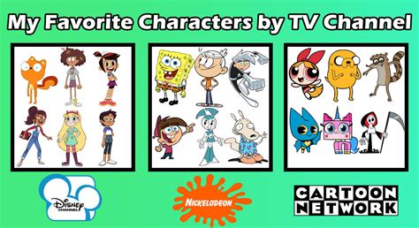 My Favorite Characters By Tv Channel By Dudepivot47 On Deviantart
