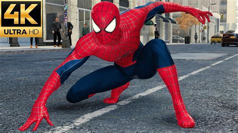 Spider Man Remastered Pc Tasm Suit Free Roam Gameplay Mod K Fps Youtube