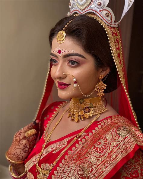 pin by dilma 😍😍 on wedding bride indian bride makeup bridal jewellery indian bengali bride