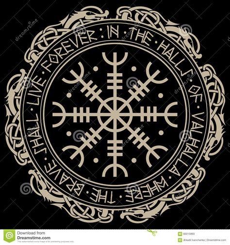 Aegishjalmur Helm Of Awe Helm Of Terror Icelandic Magical Staves With Scandinavian Runes And