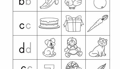 Kindergarten Worksheets Letter Sounds - Worksheet For Study