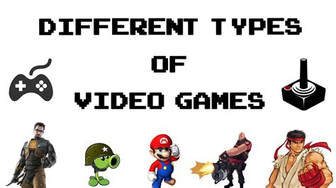Different Types Of Video Games Youtube