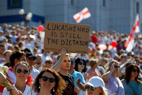 Huge Historic Protests Swamp Belarus Capital Of Minsk Demanding That