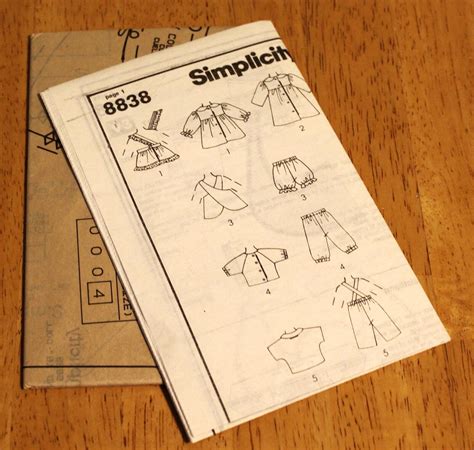 Simplicity ~ Pattern 8838 Soft Sculture Doll Clothes 16 And 18 6