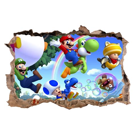 Vinilo Adhesivo Super Mario Bros 3d