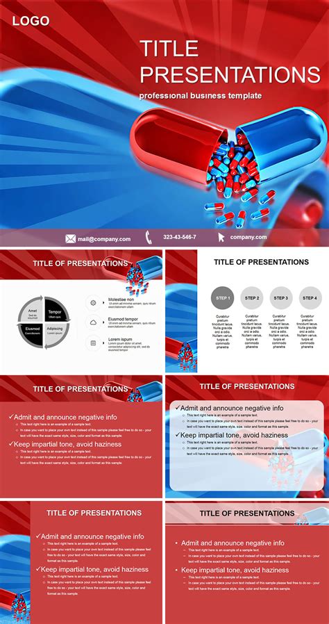 Pharmacy And Tablets Powerpoint Template