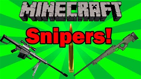 Minecraft Sniper Mod Review Intervention L96a1 Barret 50 Cal And