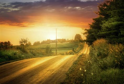 Country Road Sunset Photograph By Timothy Boeh Pixels