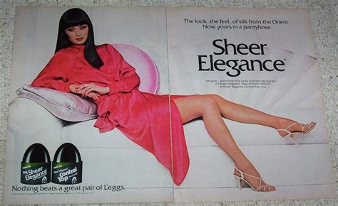 1981 Print Ad L Eggs Sheer Elegance Pantyhose Pretty GIRL Hosiery
