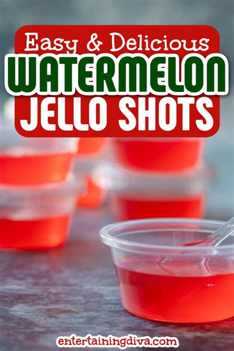 Easy Watermelon Jello Shots