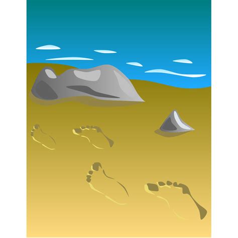 Footprints In Sand Png Svg Clip Art For Web Download Clip Art Png