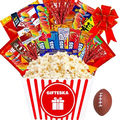 Amazon.com: Movie Night Basket Gift Set - Movie Night Popcorn Set