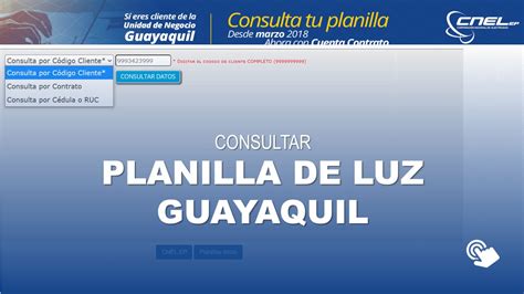 Consultar Planilla De Luz En Guayaquil Cnel Guayaquil Hot Sex Picture