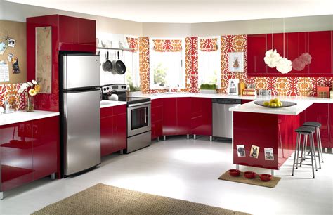 Red Kitchen Decor Design Ideas Also For Kitchens Interior Design