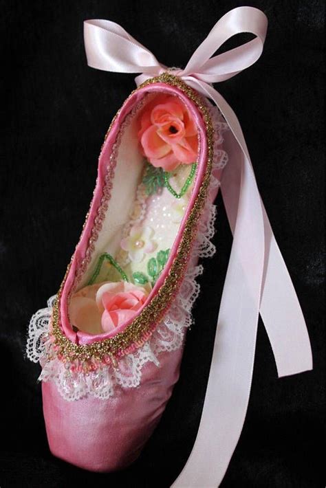Decorated Pointe Shoe Flower Queen Sugarplum Fairydewdrop Etsy