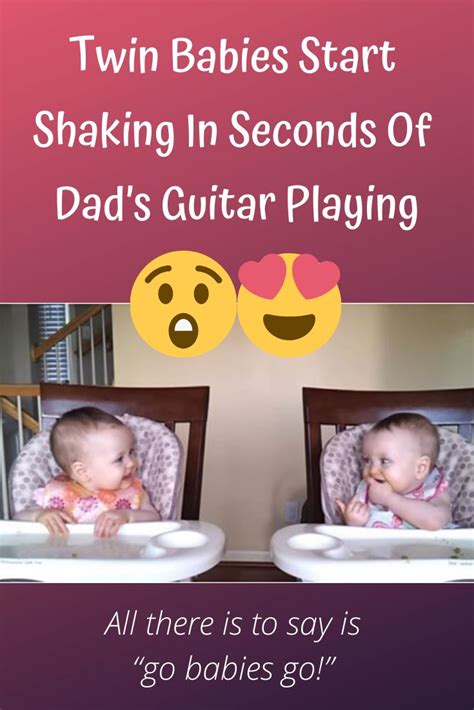 Twin Babies Start Shaking In Seconds Of Dads Guitar Playing Epic
