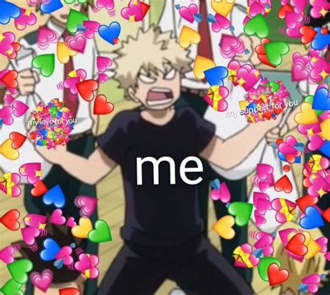 Bakugou Meme Heart Anime Meme Face Heart Meme Anime Faces Expressions
