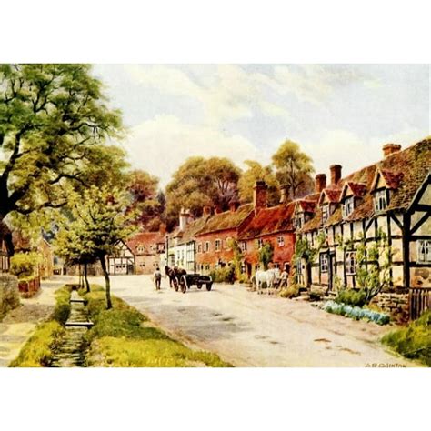 Rural England 1912 Elmley Castle Worcester Poster Print By Alfred