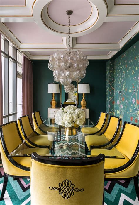 Bright And Bold Riverside Penthouse By Tobi Fairley Contemporary Dining