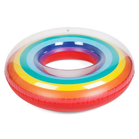 Sunnylife Inflatable Pool Float Inner Tube Floating Ring Rainbow