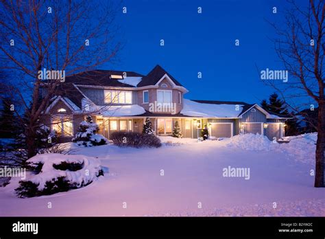Exterior Of Suburban Home Stock Photo Alamy