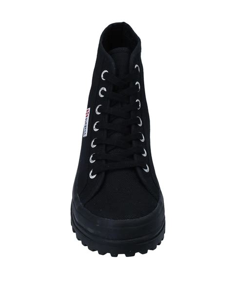 Superga Canvas High Tops And Sneakers In Black Lyst