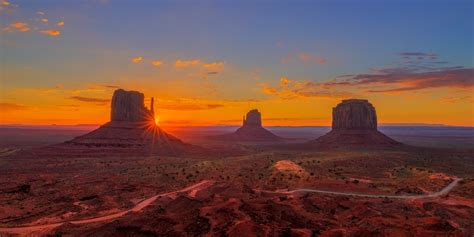Monument Valley Arizona Sunburst Sunrise Red Rock Print Photos By