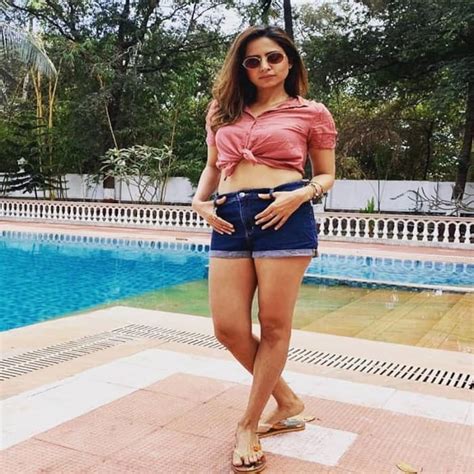 sargun mehta s fun filled instagram pictures in denim shorts with husband ravi dubey are too