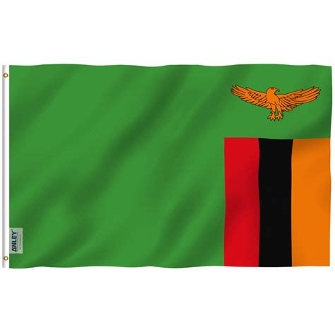 Fly Breeze Zambia Flag 3x5 Foot Anley Flags