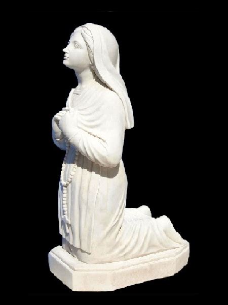 Kneeling Mary Marble Statue Dsf C42