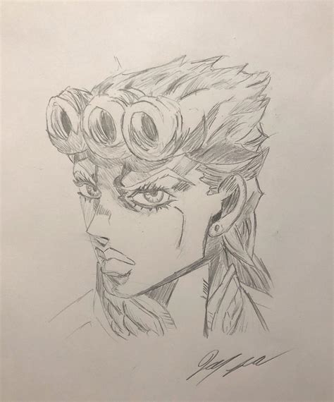 Fanart I Drew Giorno Giovanna X Post From Rstardustcrusaders R