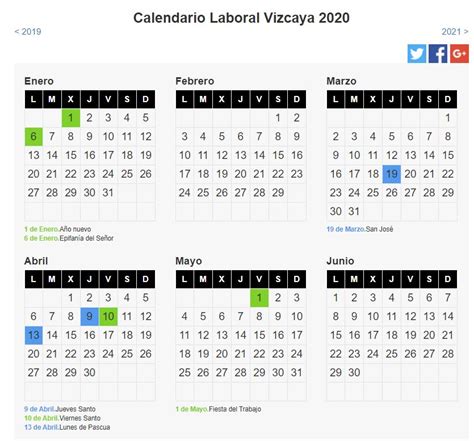 Calendario Laboral Bizkaia 2021 Calendario Laboral Lsb Uso 133400 Hot