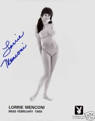 Playboy Playmate Lorrie Menconi Signed Photo