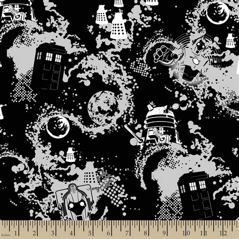 Dr Who Fabric Doctor Who Space Fleece Quilt Fabric