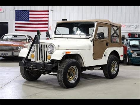 Regular old jeeps are neat, but i really love the oddball ones. 1970 Jeep CJ 5 White - YouTube