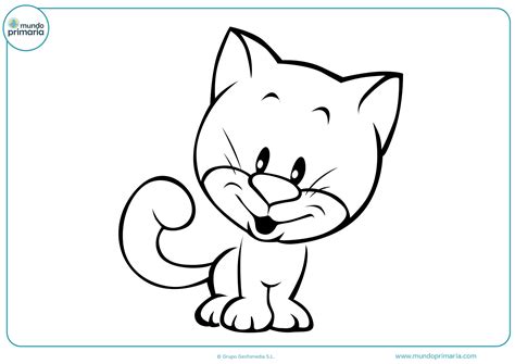 Dibujos de gatos para imprimir y colorear - Mundo Primaria