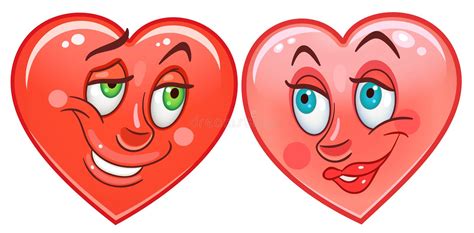 Hearts Emoticons Smiley Emoji Stock Vector Illustration Of Children