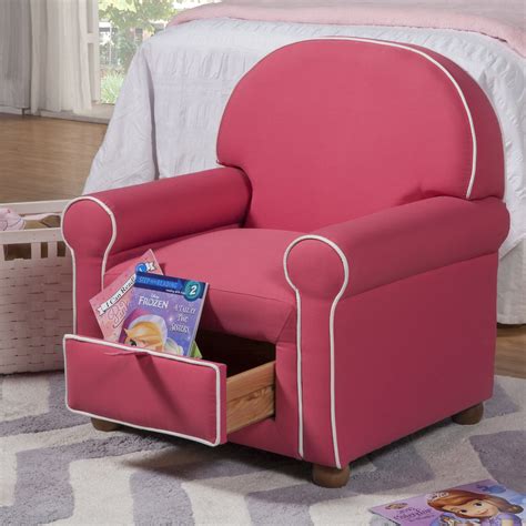 The classic simplicity of a rocking chair, the compact chairs are often thought of as functional items. HomePop Kids Club Chair with Storage Compartment & Reviews ...