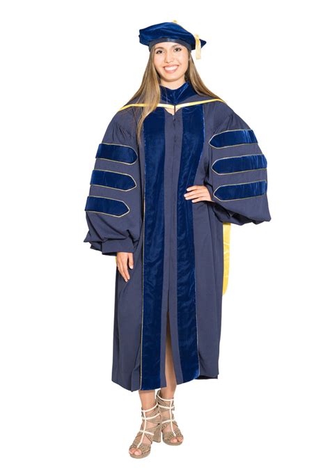 University Of California Complete Doctoral Regalia Doctoral Gown Phd