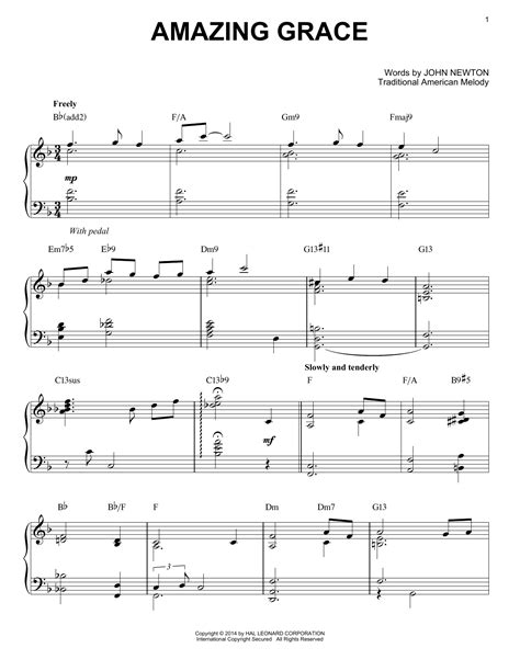 Amazing Grace Easy Piano Sheet Music With Letters For Beginners