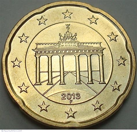 Judge how much your coin is worth following a step by step process. 20 Euro Cent 2013 F, Euro (2002-present) - Germany - Coin ...