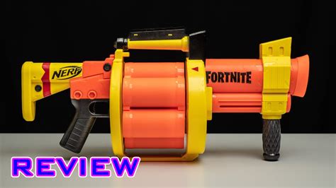 Review Nerf Fortnite Gl 6 Round Grenade Launcher Youtube