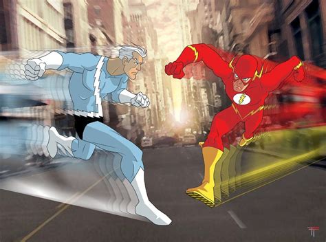 Quicksilver Comic Drawings Quicksilver Marvel Comics Versus The Flash