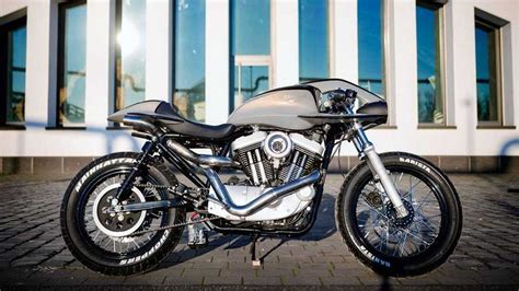 Custom Shop Elevates Harley Sportster To Futuristic Café Racer