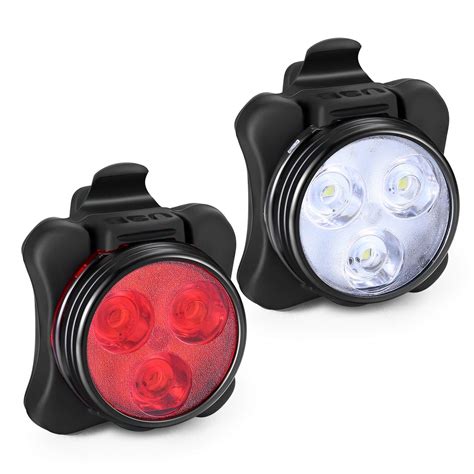 Akale Rechargeable Bike Light Set Super Bright Led Bicycle Lights