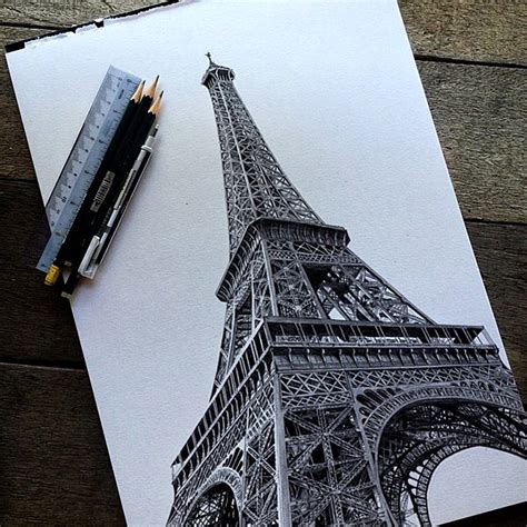 Great if you like to travel or love paris or france. Eiffel Tower Pencil Drawing at PaintingValley.com ...