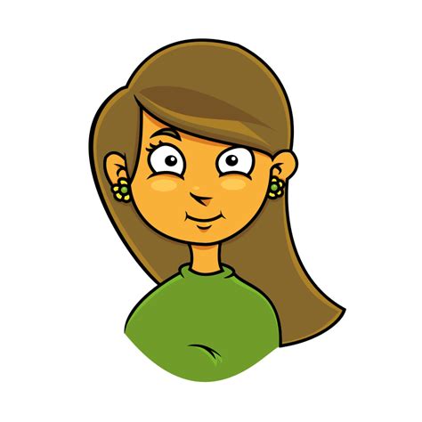 Cartoon Girl Smiling Clipart Best